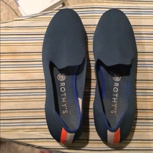 Bottle blue neon heel stripe Rothys